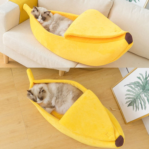 Petlington-Banana Cat Bed