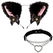 Load image into Gallery viewer, Cat Ears Headband &amp; Collar Set
