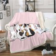 Load image into Gallery viewer, Cartoon Cat Throw Blanket
