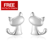 Load image into Gallery viewer, Cat Earrings (925 Sterling Silver) FREE
