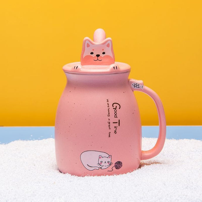Ceramic Cat Cup Novelty Gift