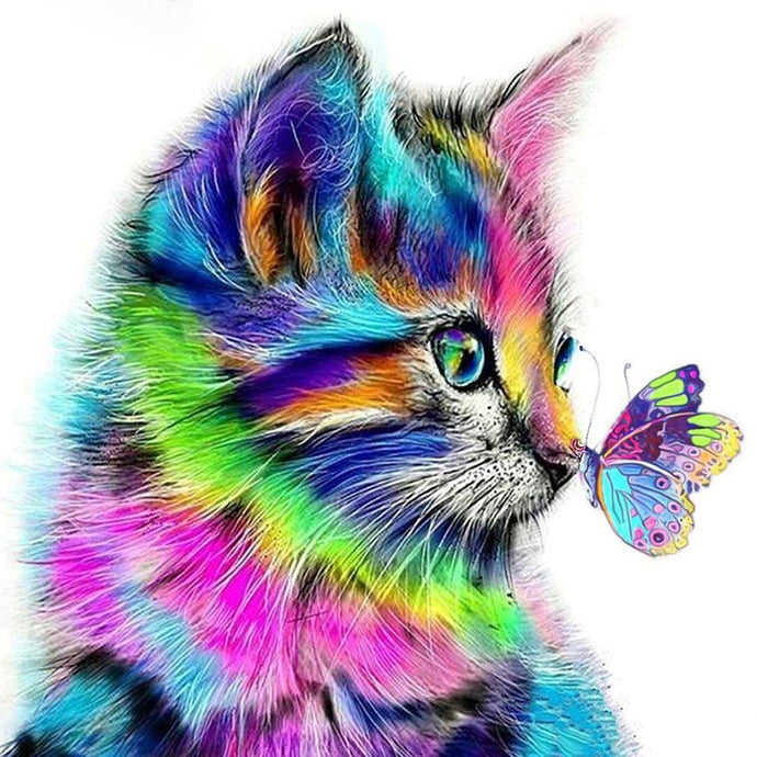 DIY Diamond Cat Painting