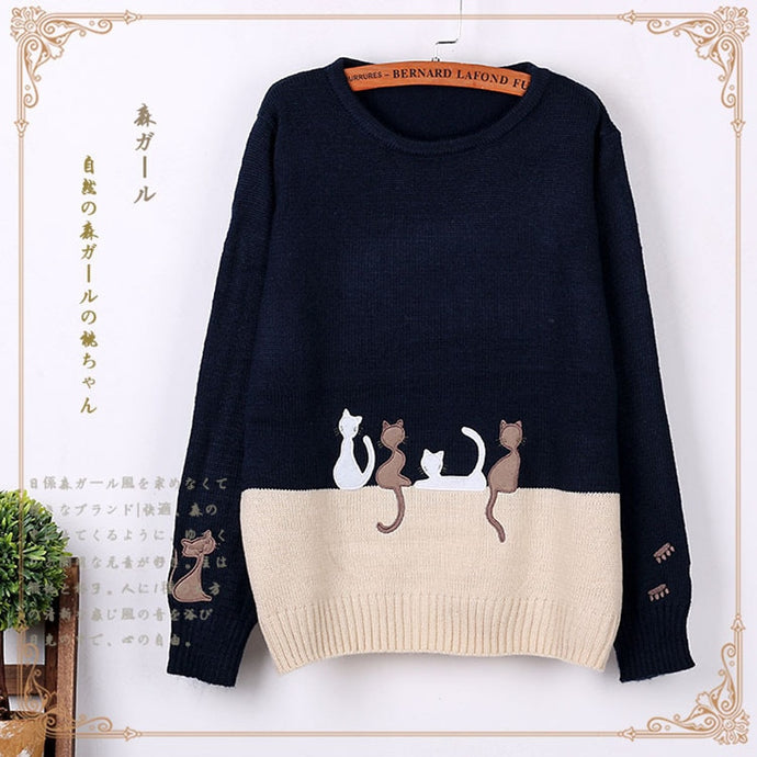 Women's Pullover Knitted Long Sleeve