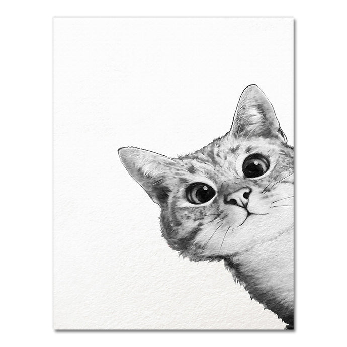 Kitty Wall Art Canvas Painting