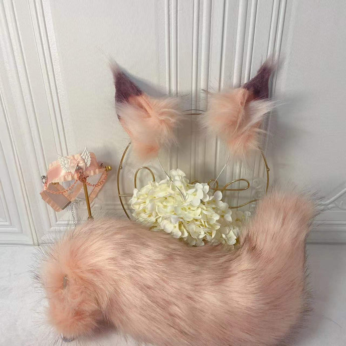 Pink Maine Coon Ears Set