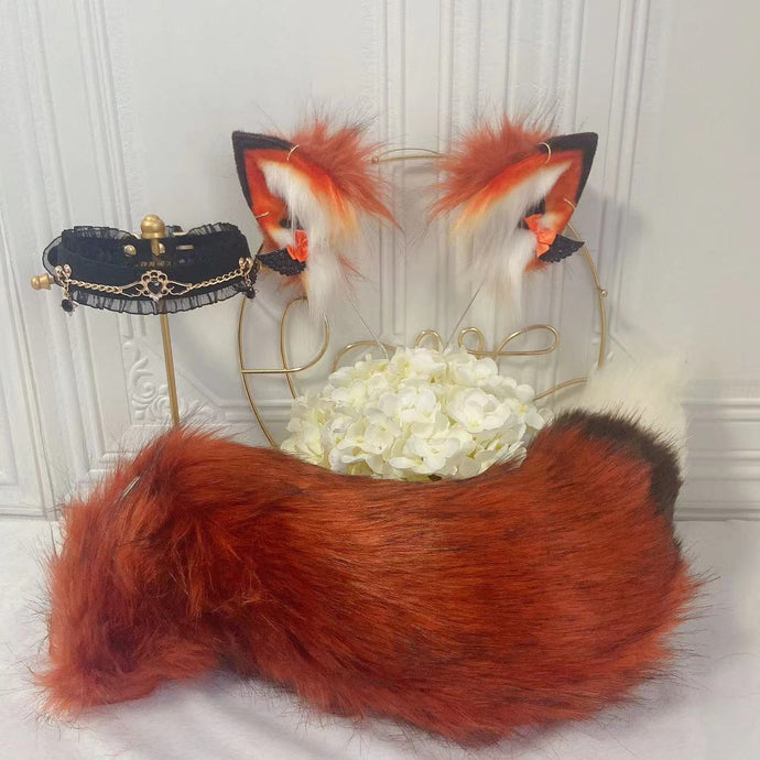 Fur Ears with Tail Set