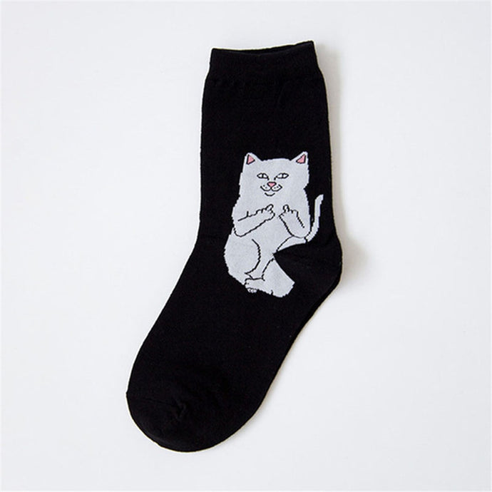 Cat Unisex Cotton Socks
