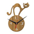 Load image into Gallery viewer, Cat Acrylic Mirror Wall Clock
