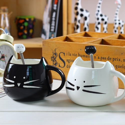 Petlington-Cat Mugs with Spoon