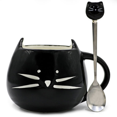 Petlington-Cat Mugs with Spoon