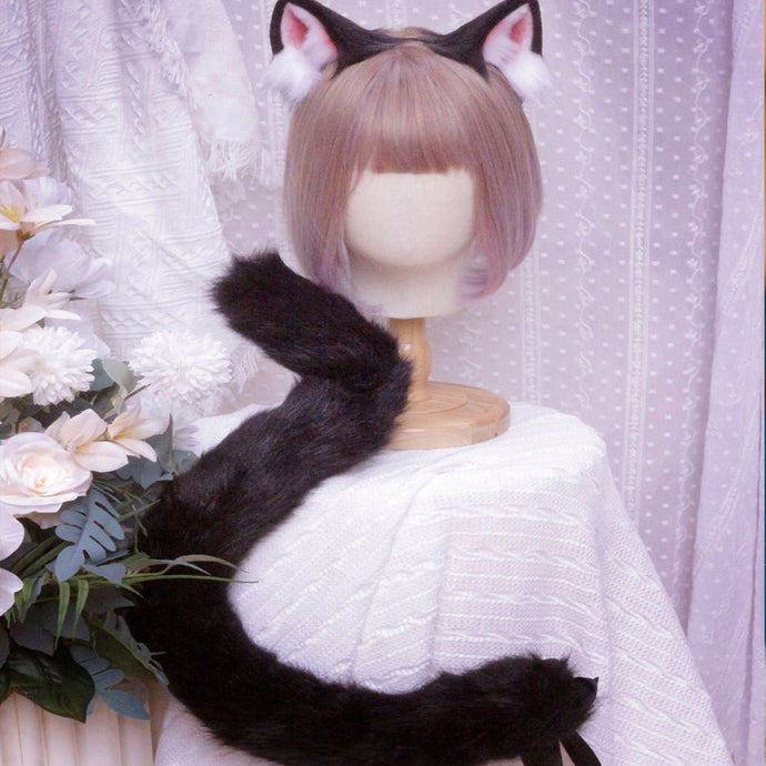 Authentic Cat Ears with Tail