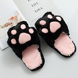 Petlington-Fuzzy Cat Slippers