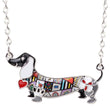 Load image into Gallery viewer, Dachshund Pendant Dog Necklace
