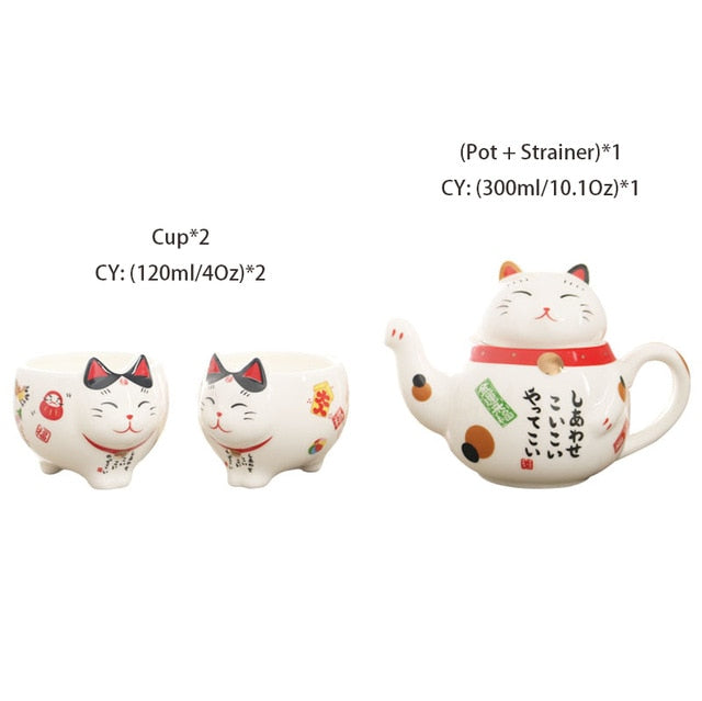 Petlington-Cat Tea Set