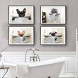 Load image into Gallery viewer, Dog Reading Wall Painting

