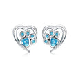 Load image into Gallery viewer, 925 Sterling Hearty Dog Earrings
