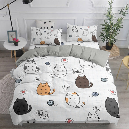 Petlington-Cute Cats Bedclothes Pillowcase Set