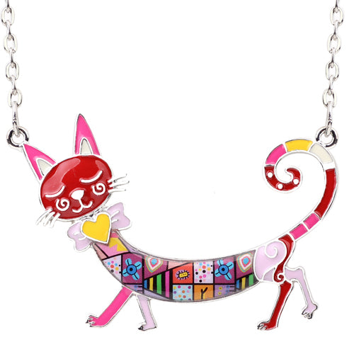 Luxury Cat Pendant Necklace