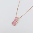 Load image into Gallery viewer, Cat Rose Quartz Necklace
