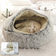 Load image into Gallery viewer, Petlington-Cat Round Plush Bed
