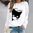 Load image into Gallery viewer, Black Cat Ew People Sweatshirt
