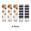 Load image into Gallery viewer, Petlington-5 Pairs Cat Paw Socks
