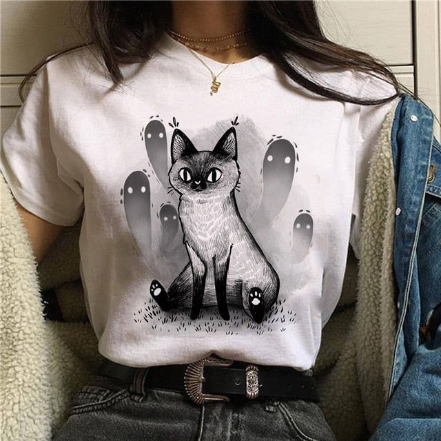 Petlington-Cat Gothic T-shirts