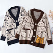 Load image into Gallery viewer, Petlington-Cat Cardigan Sweater
