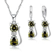 Load image into Gallery viewer, Cat Silver Necklace and Earrings (FREE)
