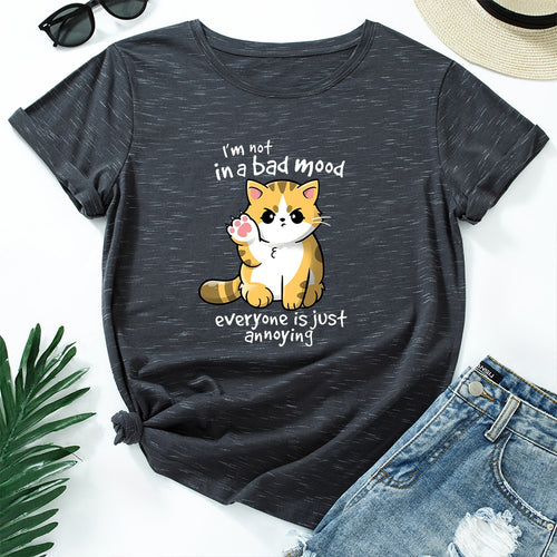 Petlington-Funny Cat Printed T-Shirt