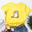 Load image into Gallery viewer, Petlington-Funny Cat Printed T-Shirt

