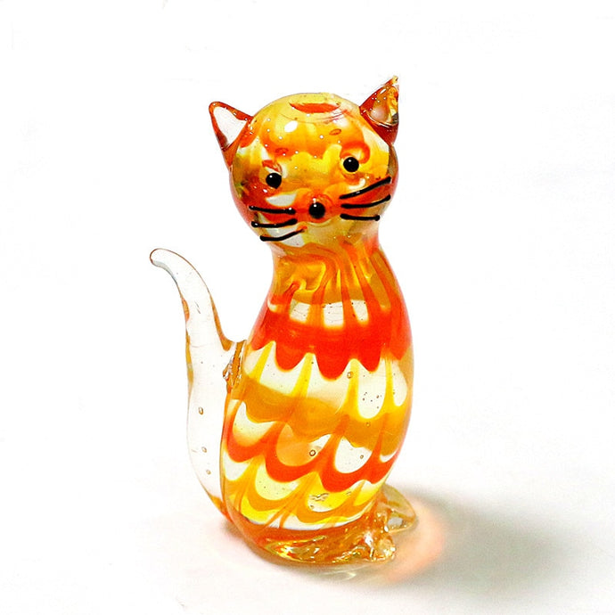 Handmade Murano Glass Cat Figurine