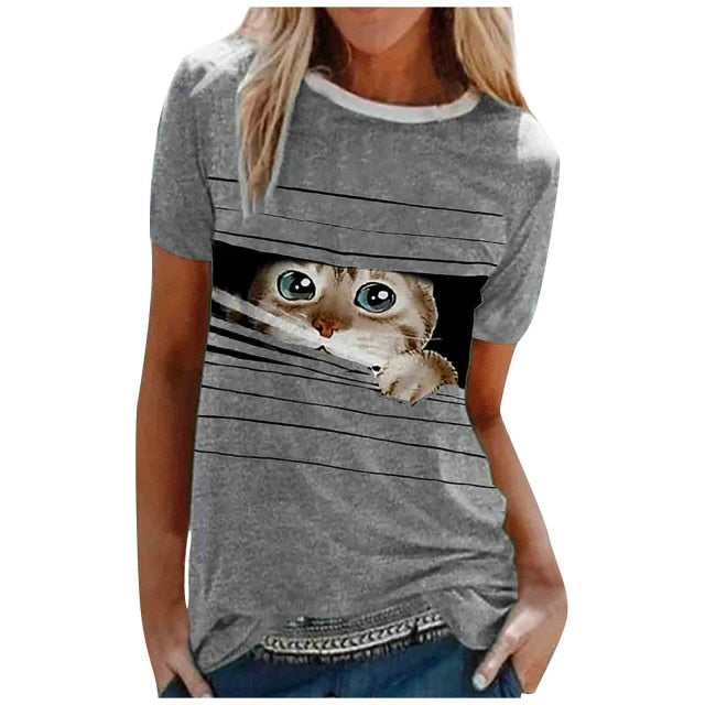 Petlington-Stripe Cat T-shirt
