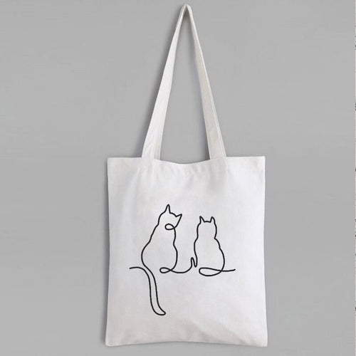 Petlington-Cat Art Canvas Bags