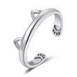 Load image into Gallery viewer, Petlington-Cat Ear-Paw Ring (925 Sterling Silver)
