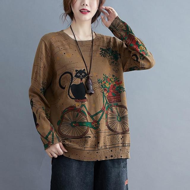 Petlington-Vintage Cat Sweater
