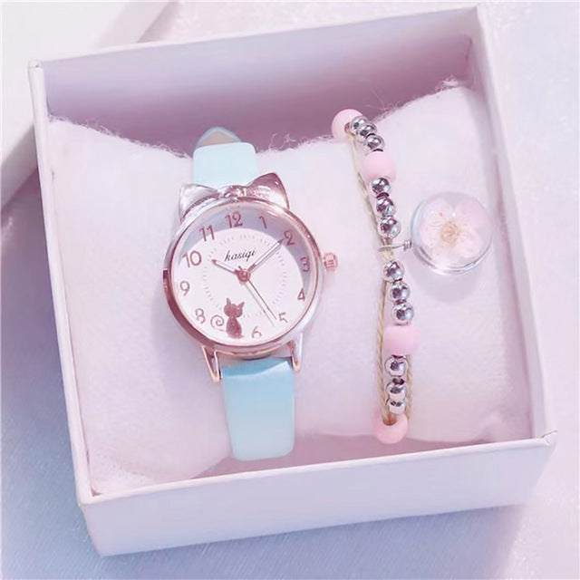 Cat Ears Watch with Bracelet