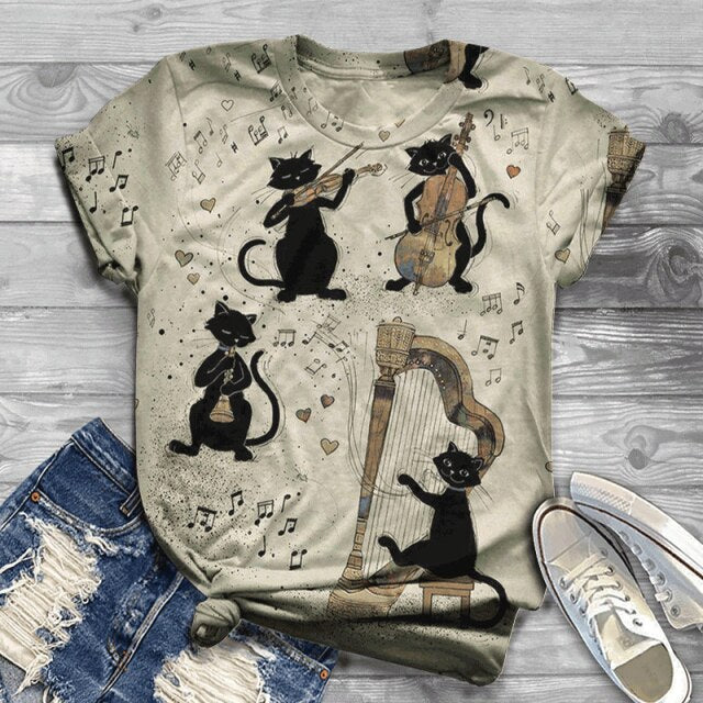 Petlington-Cat Music T-shirt