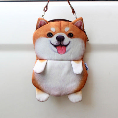 3D Dog Messenger Bag