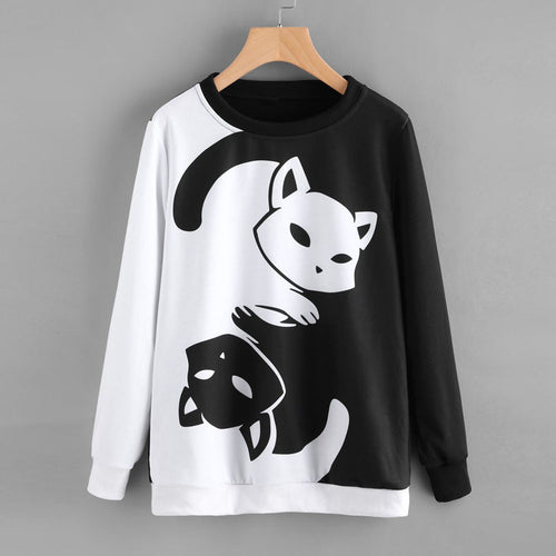 Petlington-Yin Yang Cat Sweatshirt