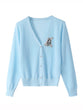 Load image into Gallery viewer, Petlington-Cat Embroidery Cardigan
