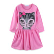 Load image into Gallery viewer, Cartoon Cat Long Sleeve Dress
