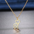 Load image into Gallery viewer, Stainless Steel Cat Fashion Necklace
