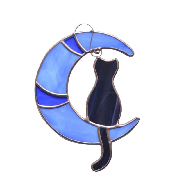 Moon Cat Hanging Ornament