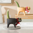 Load image into Gallery viewer, Cute Cat Ceramic Vase Decoration
