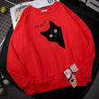 Load image into Gallery viewer, Black Cat Meow Sweatshirt

