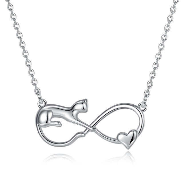 Infinity Cat Necklace
