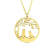 Load image into Gallery viewer, Elegant Pekingese Dog Tree Necklace
